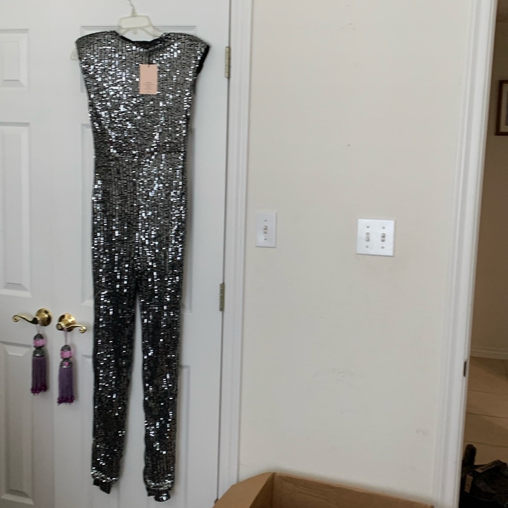 Beautiful Long Jumper With Sequins Very Good Cond… - image 1